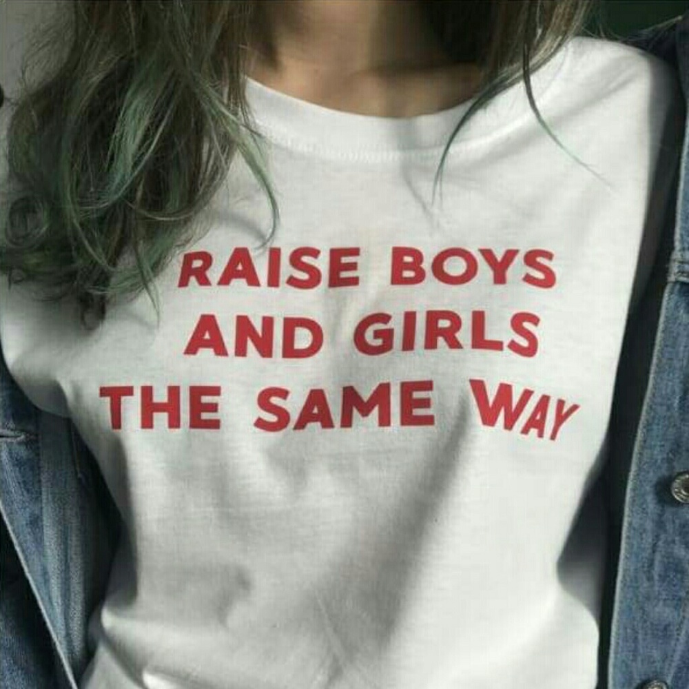 Raise Boys and Girls The Same Tee Shirt Top Boho